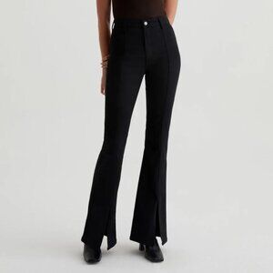New AG Anisten High Rise Boot Cut Jeans Black Mureau size 28P
